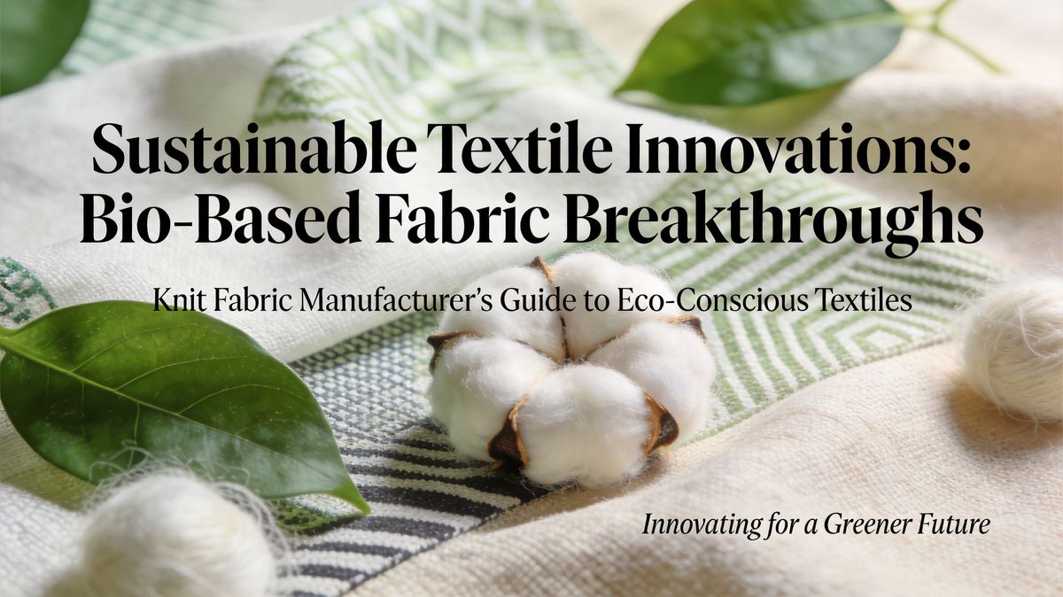Bio-based and Sustainable Textile Innovations 2026: Redefining Eco-Friendly Fashion